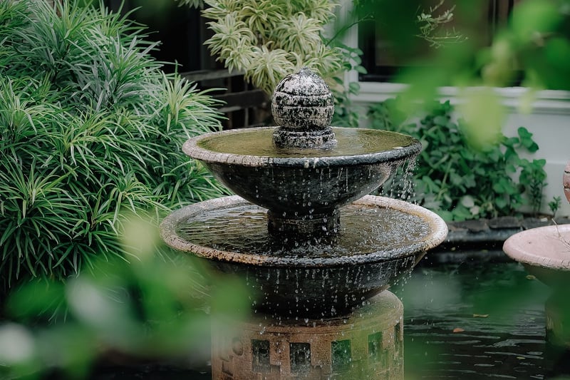 Water Fountain in Garden